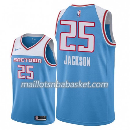 Maillot Homme Sacramento Kings Justin Jackson 25 2018-19 Nike City Edition Bleu Swingman